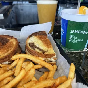 Grouper sandwich and a Hazy