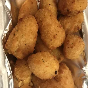 Gouda and Bacon bites - full order - rich and delicious - get a dipping sauce