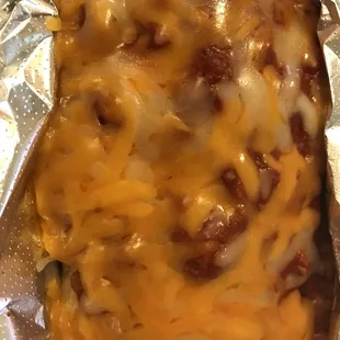 Chili Cheese dog - before pic