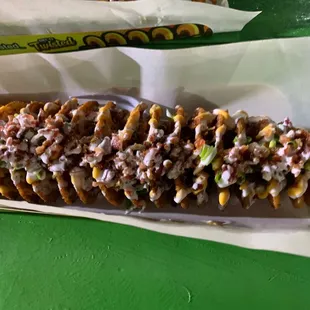 Loaded baked potato. Yummy!