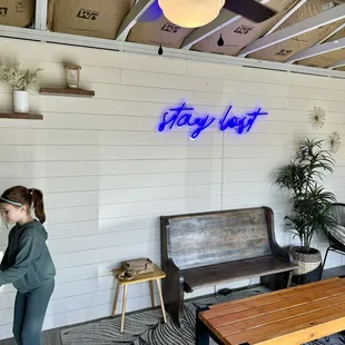 Indoor AC behind the store