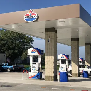 a gas station