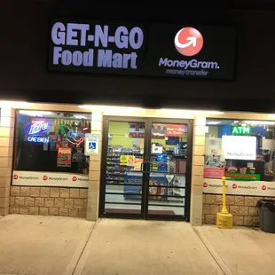 the front of the store