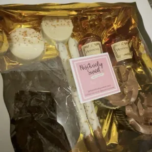 Brownie and cupcakes infused with liquor of your choice