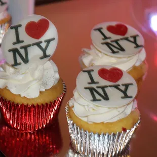 Vanilla Cupcakes with custom toppers