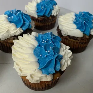 Chocolate marble cupcakes.