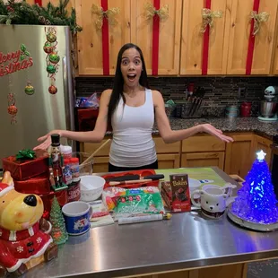Having fun in the kitchen