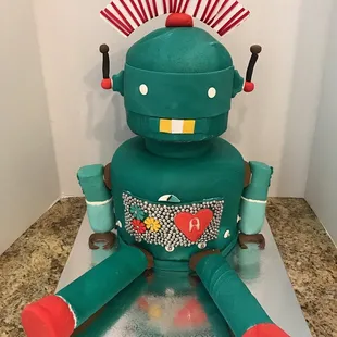 Custom Robot Cake