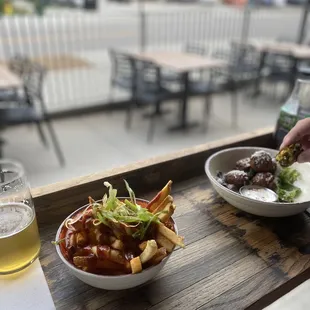 Beer, fries and fritters