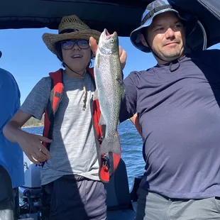 Another beautiful trout on Folsom Lake!