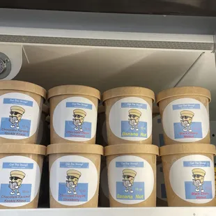 Here are: Chocolate Dipped Strawberry, Chocolate Karamel Kookie Khaos, Black Cherry Walnut &amp; Banana Nut in stock at Island Savoy Market.