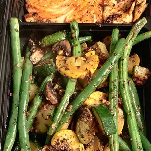 a meal in a plastic container