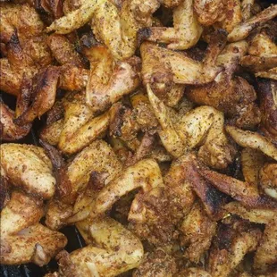 Smoke grill whole wings