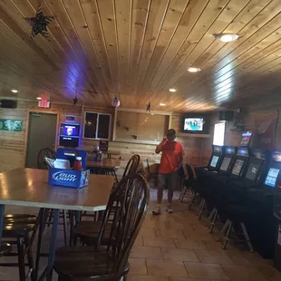 Inside the Getaway bar N Grill!!