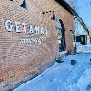 the outside of the building