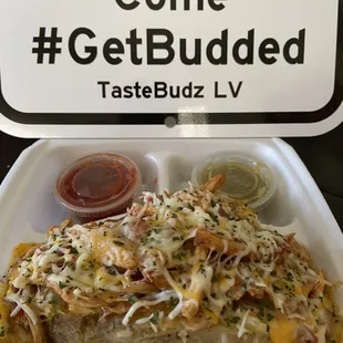 Chicken enchilada Bud 
Come #GetBudded with TasteBudz Las Vegas