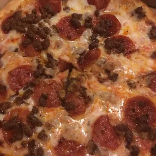 Pepperoni and hamburger