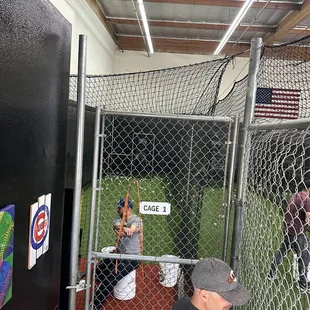 They have tees back stops so you can pretty much do whatever you want