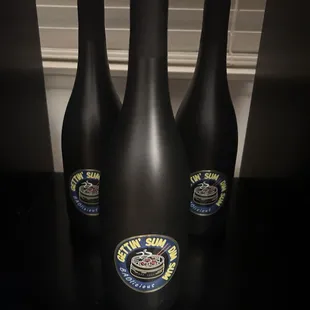  three bottles of wine