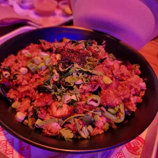 paella, food