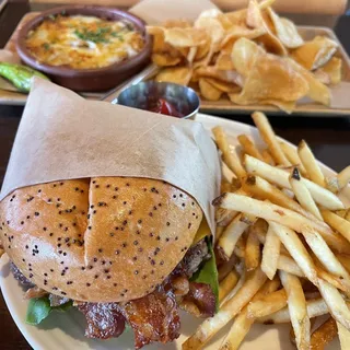 Bison Cheeseburger*