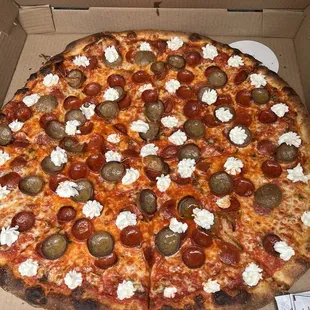 Pepperoni and Sausage with Ricotta