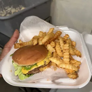 Cheeseburger &amp; Fries Combo