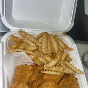 Catfish Nuggets W/ Fries