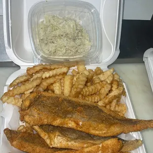 4pcs Whiting Fries &amp; Slaw