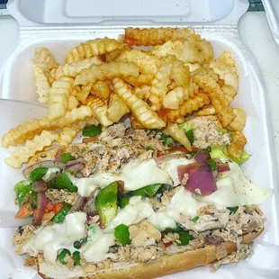 Chicken Philly combo