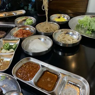 Free Korean side dishes