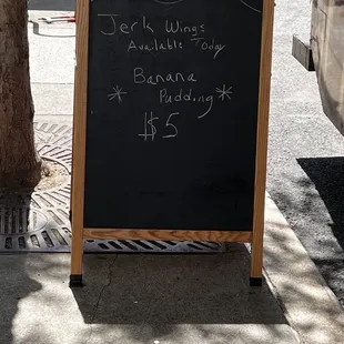 Specials for the day..