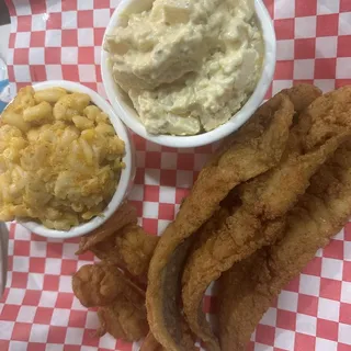 Whiting/Shrimp Dinner