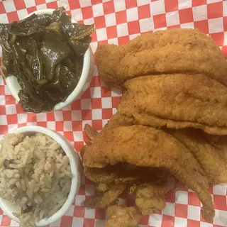 Catfish/Shrimp Dinner