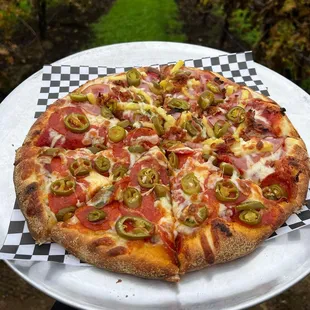 pizza, food