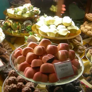 a variety of desserts