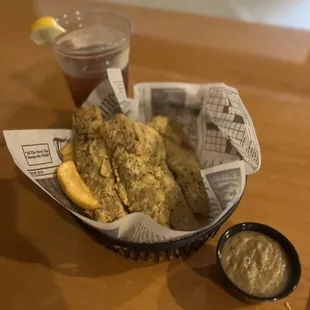 Steak fingers basket