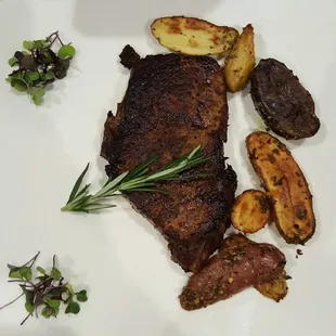 New York Strip with Fingerling Potatoes