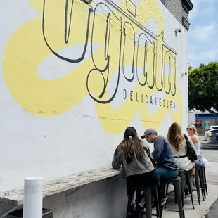Side bar / patio in the adjacent alley.
