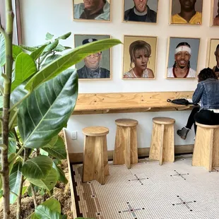 Interior with some seating