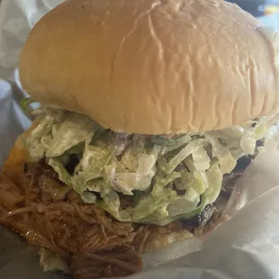 Pulled pork sandwich