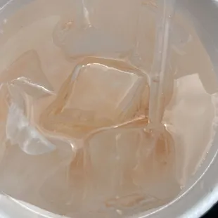 ice cubes in a cup
