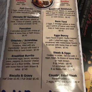Serving breakfast