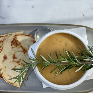 Our red lentil soup is vegan and Gluten-free!
