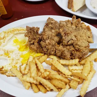 Chicken fried steak breakfast!!!