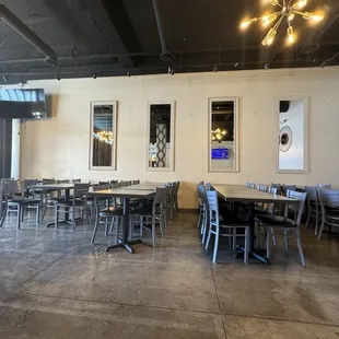 tables and chairs