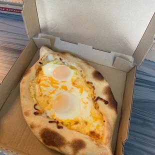 Egg and cheese boat