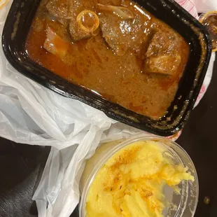 Goat stew with fufu