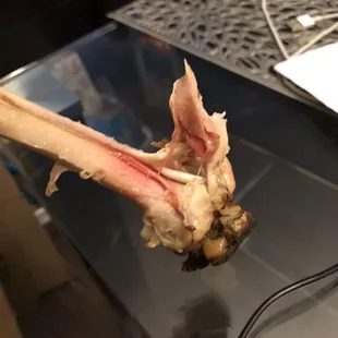 The chicken was raw