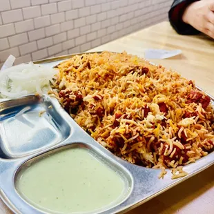 a plate of food